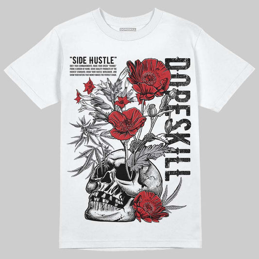 Jordan 4 OG “White Cement” DopeSkill T-Shirt Side Hustle Graphic Streetwear - White