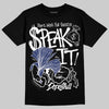 Jordan 1 High OG Rare Air "Deep Royal Blue" DopeSkill T-Shirt Speak It Graphic Streetwear - Black