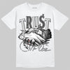 Air Foamposite One 'Triple White' DopeSkill T-Shirt Trust No One Graphic Streetwear - White