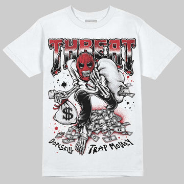 Jordan 1 High OG “Ruby” DopeSkill T-Shirt Threat Graphic Streetwear - White