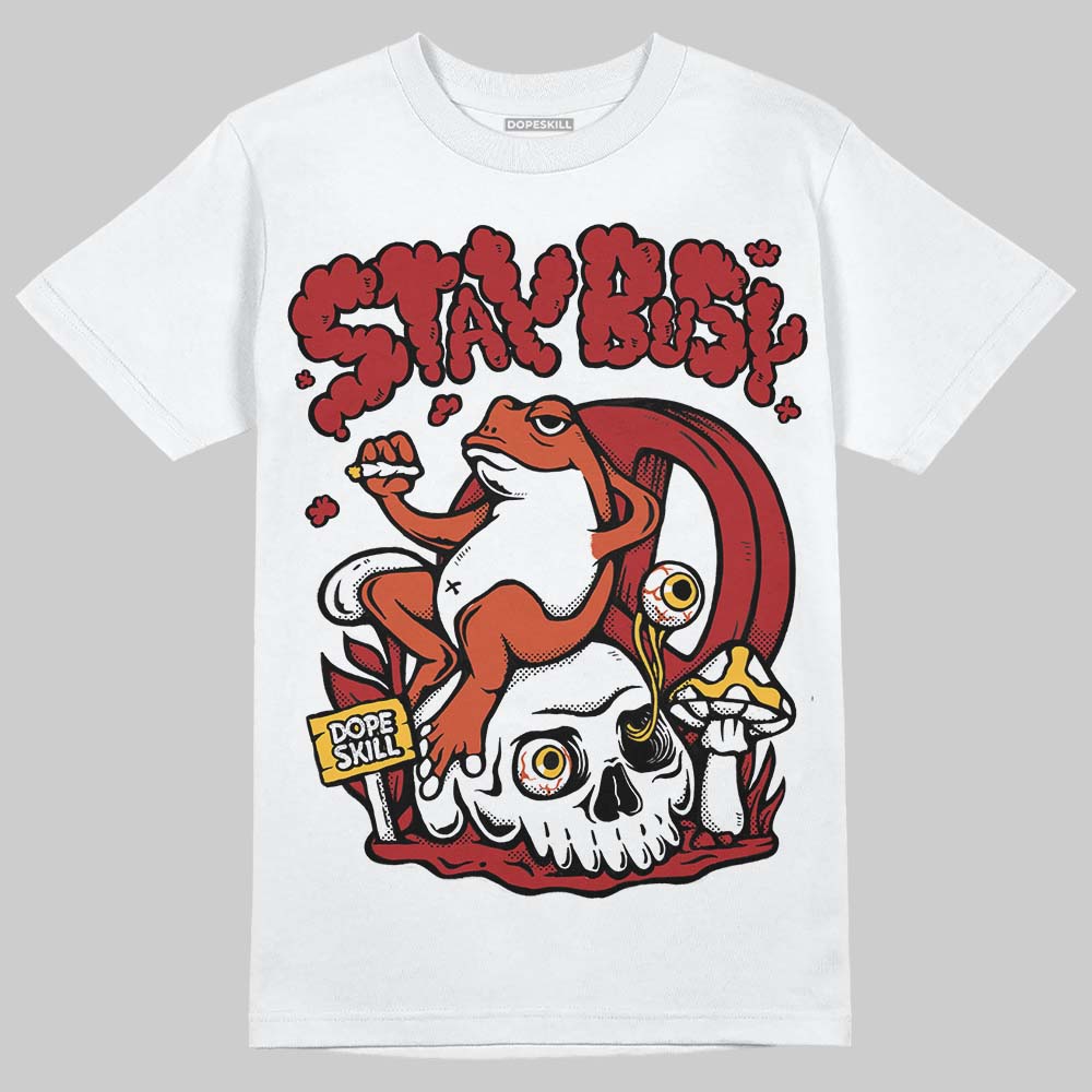 Nigel Sylvester x Air Jordan 4 ‘Brick by Brick’ DopeSkill T-Shirt Stay Busy Graphic Streetwear - White