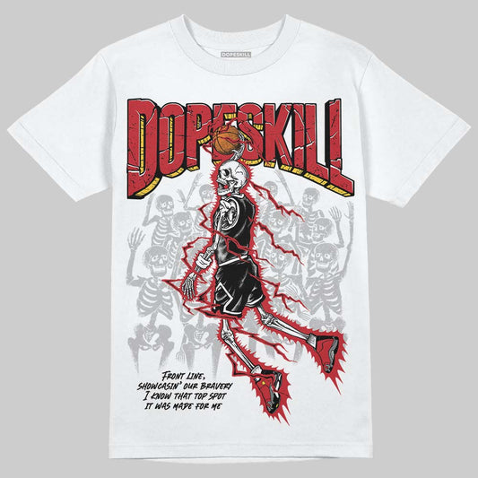 Jordan 14 Retro Ferrari (2025) DopeSkill T-Shirt Thunder Dunk Graphic Streetwear - WHite