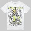Jordan 4 GS “Light Lemon Twist” DopeSkill T-Shirt Threat Graphic Streetwear - White