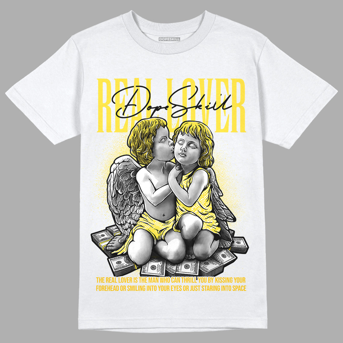 Jordan 11 Low 'Yellow Snakeskin' DopeSkill T-Shirt Real Lover Graphic Streetwear - White