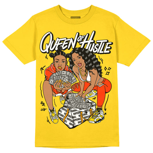 Jordan 6 “Yellow Ochre” DopeSkill Yellow T-shirt Queen Of Hustle Graphic Streetwear