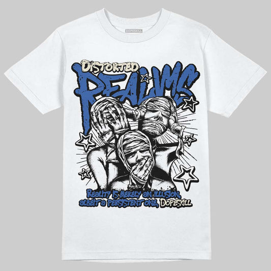 Jordan 1 Low Travis Scott x Fragment DopeSkill T-Shirt Distorted Realms Graphic Streetwear - WHite