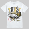 Quai 54 x Air Jordan 1 Retro Low OG Tour Yellow Black DopeSkill T-Shirt Trust No One Graphic Streetwear - White