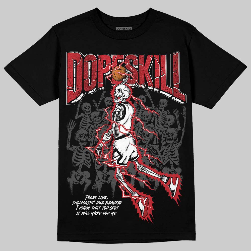 Jordan 1 High OG “Ruby” DopeSkill T-Shirt Thunder Dunk Graphic Streetwear - Black