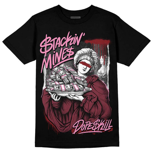 Jordan 1 Retro High OG “Team Red” DopeSkill T-Shirt Stackin Mines Graphic Streetwear - Black