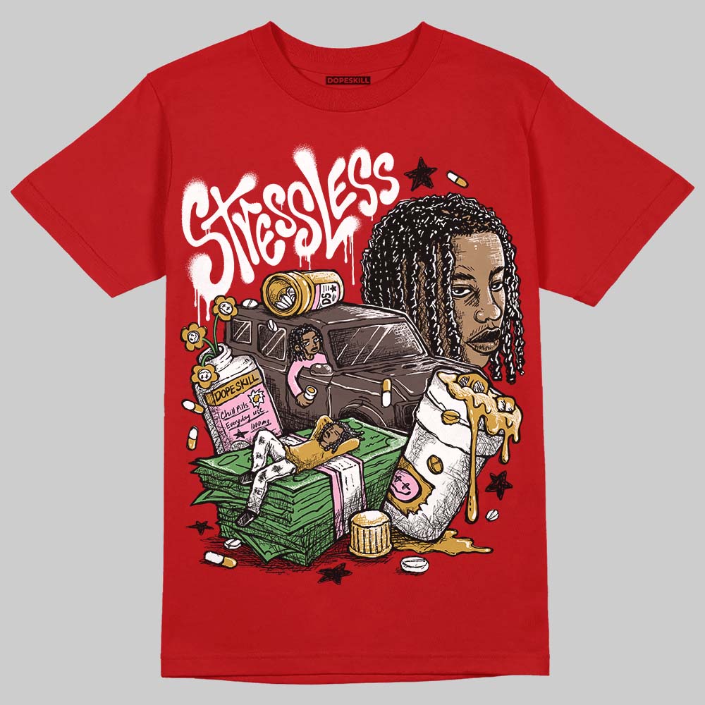 Nigel Sylvester x Air Jordan 4 ‘Brick by Brick’ DopeSkill T-Shirt Stressless Graphic Streetwear - Red