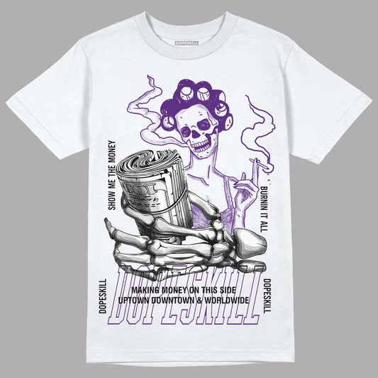 Jordan 12 “Field Purple” DopeSkill T-Shirt Show Me The Money Graphic Streetwear