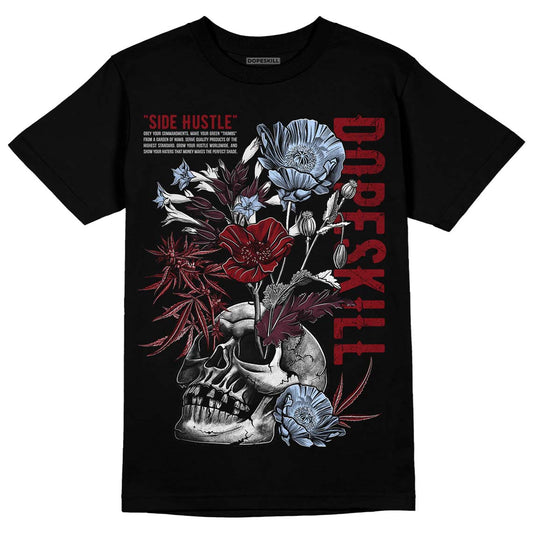 Jordan 5 Retro Burgundy (2023) DopeSkill T-Shirt Side Hustle Graphic Streetwear - black