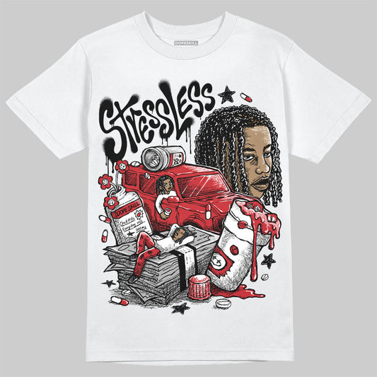 Jordan 11 Retro Low Bred (2025) DopeSkill T-Shirt Stressless Graphic Streetwear - White