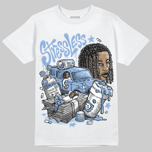 Jordan 4 WMNS 'Forget Me Not' DopeSkill T-Shirt Stressless Graphic Streetwear - White