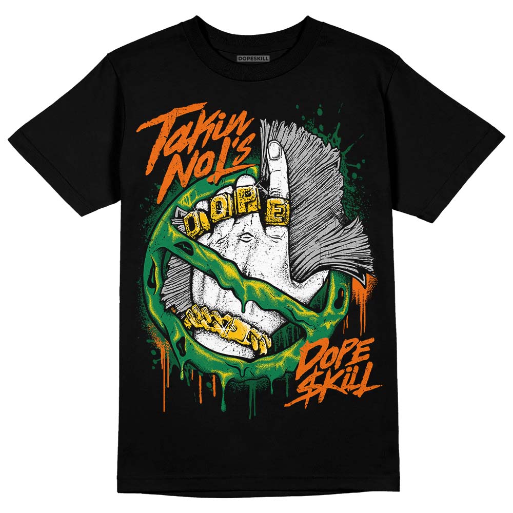 Green Sneakers DopeSkill T-Shirt Takin No L's Graphic Streetwear - Black