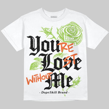 Neon Green Sneakers DopeSkill Oversize Print T-Shirt You’re Lost Without Me Graphic Streetwear