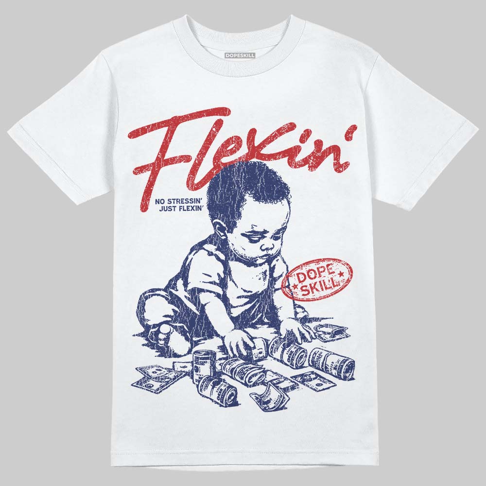 Jordan 11 “Rare Air” DopeSkill T-Shirt Flexin' Graphic Streetwear White