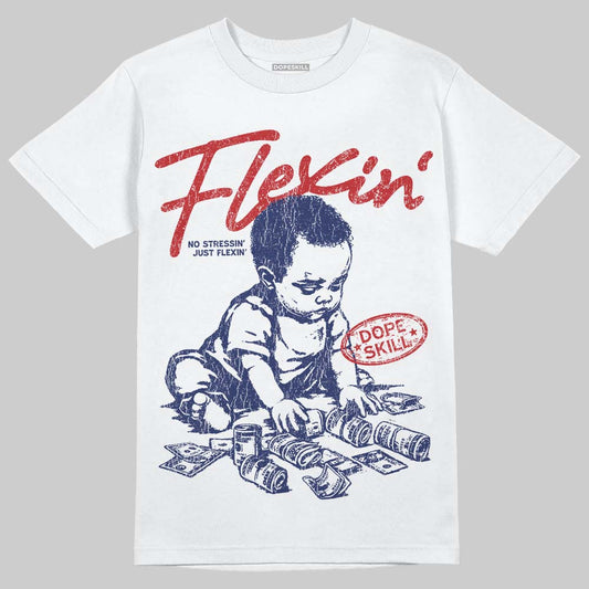 Jordan 11 “Rare Air” DopeSkill T-Shirt Flexin' Graphic Streetwear White