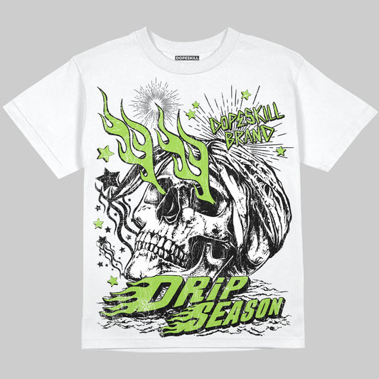 Neon Green Sneakers DopeSkill Oversize Print T-Shirt Drip Season Graphic Streetwear