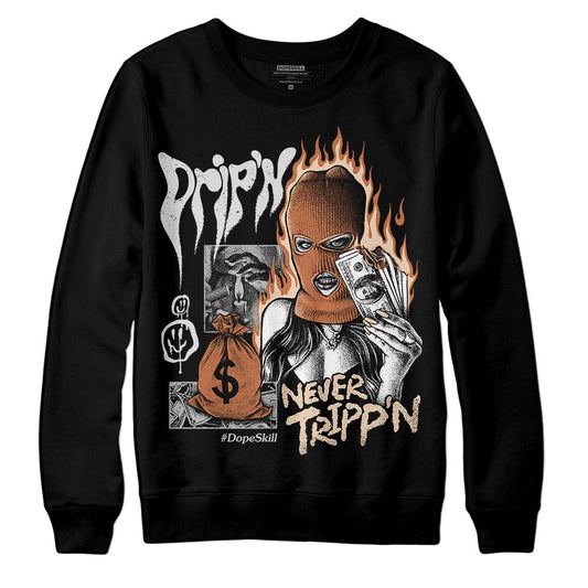 Jordan 3 Craft “Ivory” DopeSkill Sweatshirt Drip'n Never Tripp'n Graphic Streetwear - Black