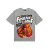 Grey Sneakers DopeSkill T-Shirt Fight For Right Graphic Streetwear - gravel
