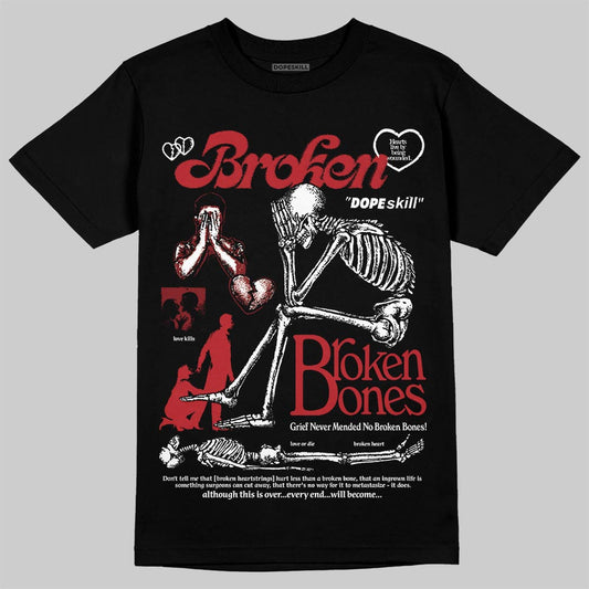 Air Foamposite One Cough Drop (2025) DopeSkill T-Shirt Broken Bones Graphic Streetwear - Black