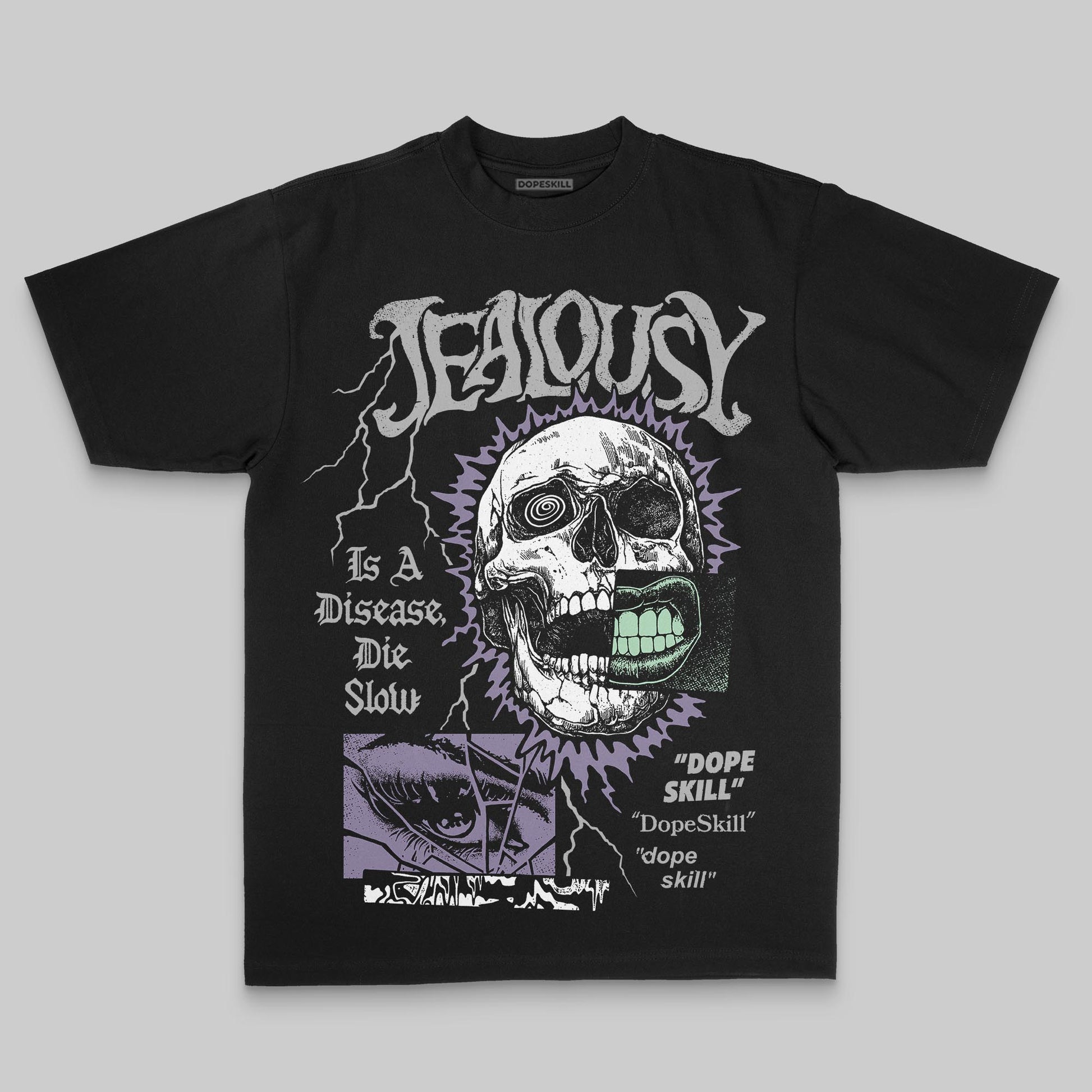 Jordan 1 Retro Low OG Zion Williamson Voodoo Alternate DopeSkill Premium T-Shirt Jealousy Graphic Streetwear - Black