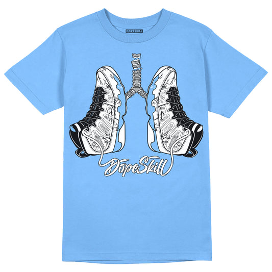 Jordan 9 Powder Blue DopeSkill Tropical Blue T-shirt Breathe Graphic Streetwear