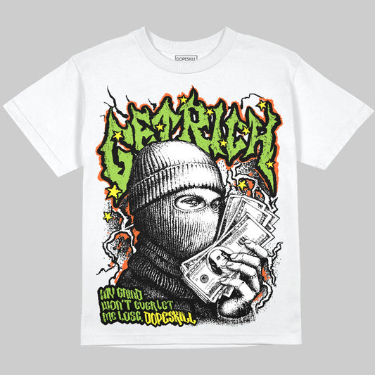 Neon Green Sneakers DopeSkill Oversize Print T-Shirt Wealthy Graphic Streetwear