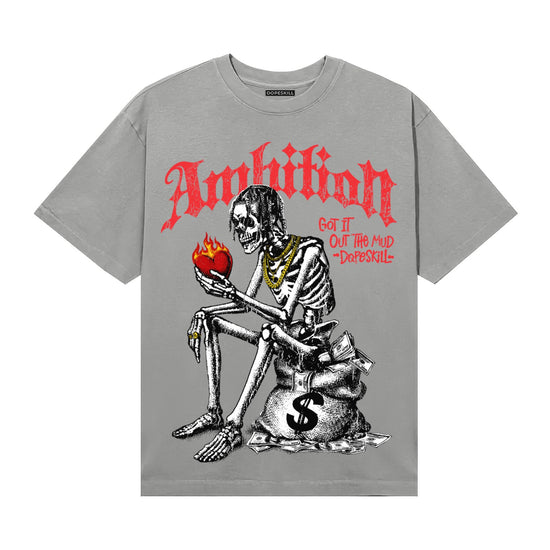 Grey Sneakers DopeSkill T-Shirt Ambition Graphic Streetwear - Gravel