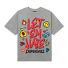 Grey Sneakers DopeSkill T-Shirt Let 'em Hate Graphic Streetwear - Gravel