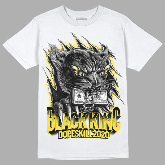 Jordan 11 Low 'Yellow Snakeskin' DopeSkill T-Shirt Black King Graphic Streetwear - White