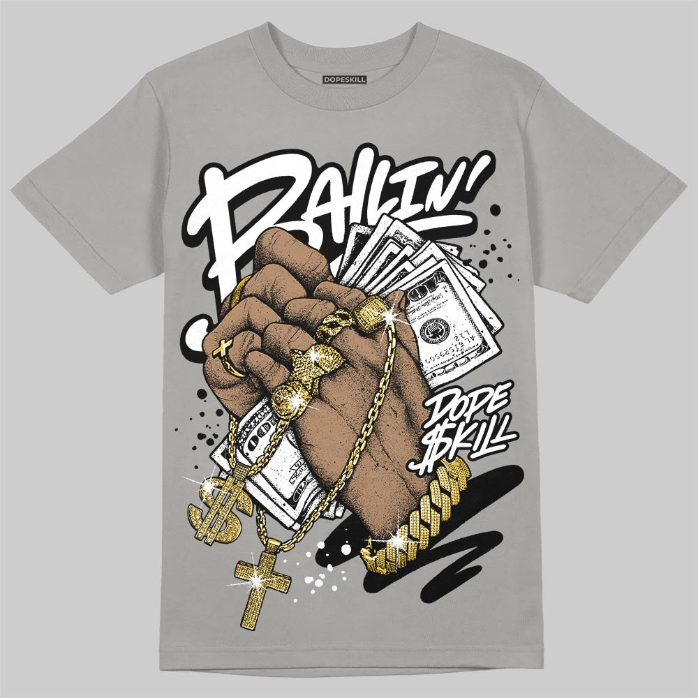 Grey Sneakers DopeSkill T-Shirt Always Ballin' Graphic Streetwear - Gravel