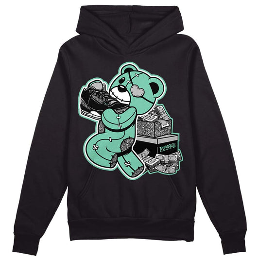 Jordan 3 "Green Glow" DopeSkill Hoodie Sweatshirt Bear Steals Sneaker Graphic Streetwear - Black 