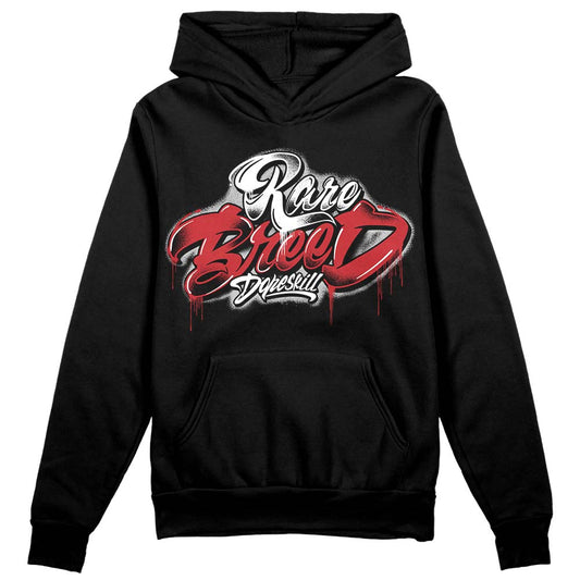 Jordan 12 “Red Taxi” DopeSkill Hoodie Sweatshirt Rare Breed Type Graphic Streetwear - Black