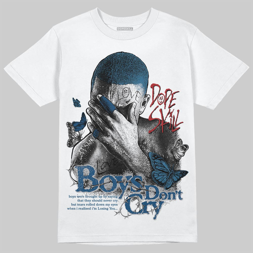 Jordan 12 Retro French Blue (2025) DopeSkill T-Shirt Boys Don't Cry Graphic Streetwear