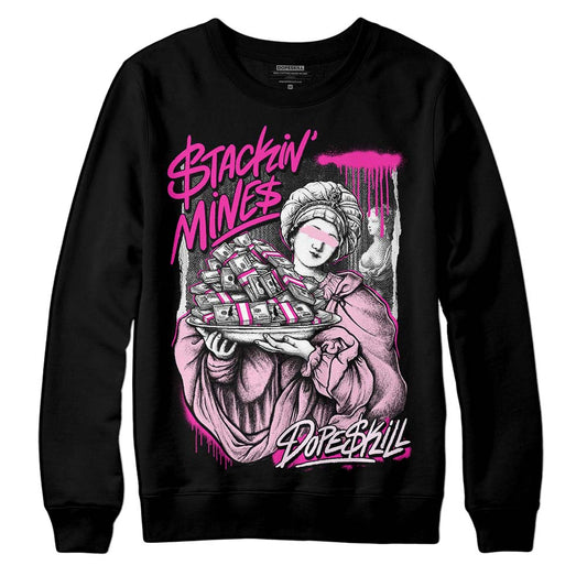 Dunk Low Triple Pink DopeSkill Sweatshirt Stackin Mines Graphic Streetwear - Black