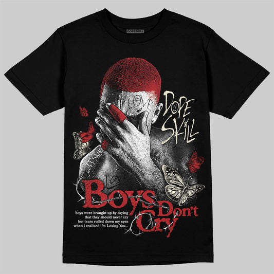 Jordan 1 Retro High OG Black Toe Reimagined DopeSkill T-Shirt Boys Don't Cry Graphic Streetwear - Black