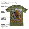 Olive 5s DopeSkill Olive T-shirt Get Rich Graphic
