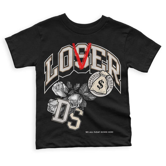 Jordan 5 SE “Sail” DopeSkill Toddler Kids T-shirt Loser Lover Graphic Streetwear - Black