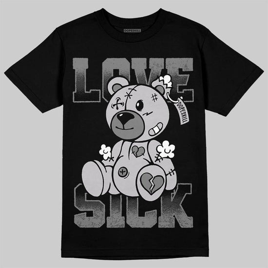 Grey Sneakers DopeSkill T-Shirt Love Sick Graphic Streetwear - Black