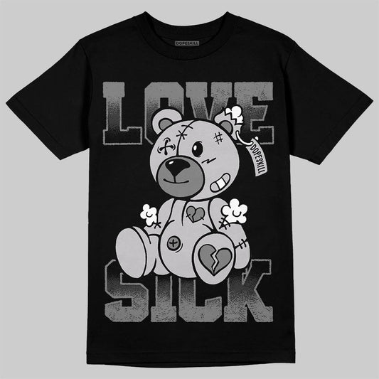 Grey Sneakers DopeSkill T-Shirt Love Sick Graphic Streetwear - Black