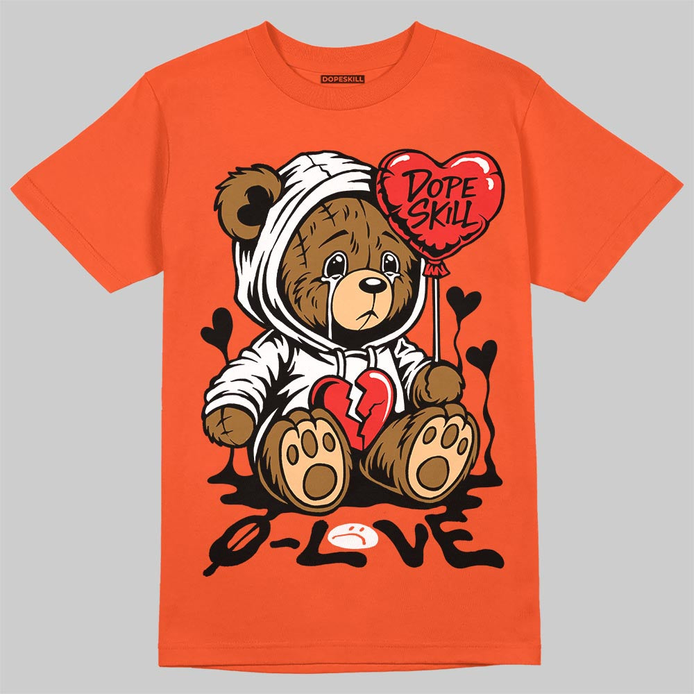 Jordan 1 Retro High OG Shattered Backboard (2025) DopeSkill T-Shirt Broken Bear Graphic Streetwear - orange
