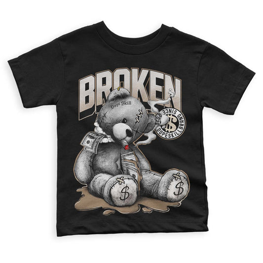 Jordan 5 SE “Sail” DopeSkill Toddler Kids T-shirt Sick Bear Graphic Streetwear - Black