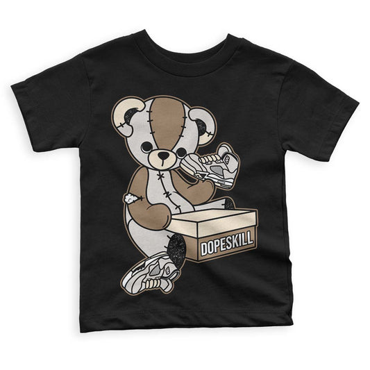 Jordan 5 SE “Sail” DopeSkill Toddler Kids T-shirt Sneakerhead BEAR Graphic Streetwear - Black