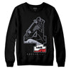 Jordan 4 “Bred Reimagined” DopeSkill Sweatshirt No.4 Graphic Streetwear - Black
