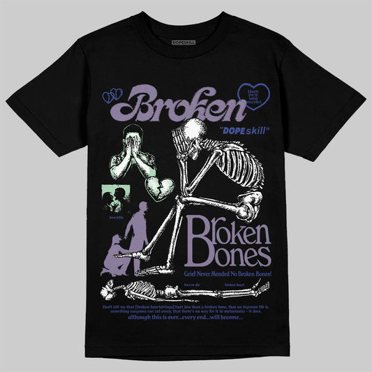 Jordan 1 Retro Low OG Zion Williamson Voodoo Alternate DopeSkill T-Shirt Broken Bones Graphic Streetwear - black