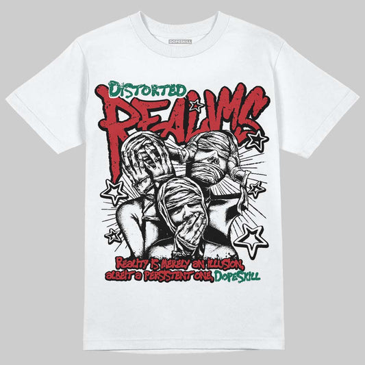 Jordan 3 Mexico 'El Vuelo' DopeSkill T-Shirt Distorted Realms Graphic Streetwear - White