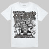 Jordan 4 Retro Cave Stone DopeSkill T-Shirt Distorted Realms Graphic Streetwear - White