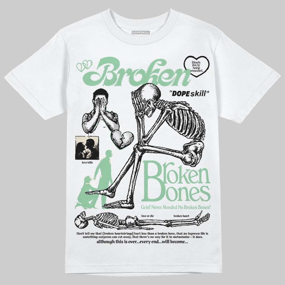 Asics Gel-Kayano 12.1 White/Menthol DopeSkill T-Shirt Broken Bones Graphic Streetwear - White